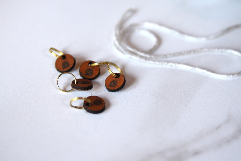 Leather Stitch Markers - Icon