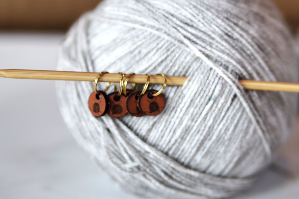 Leather Stitch Markers - Icon