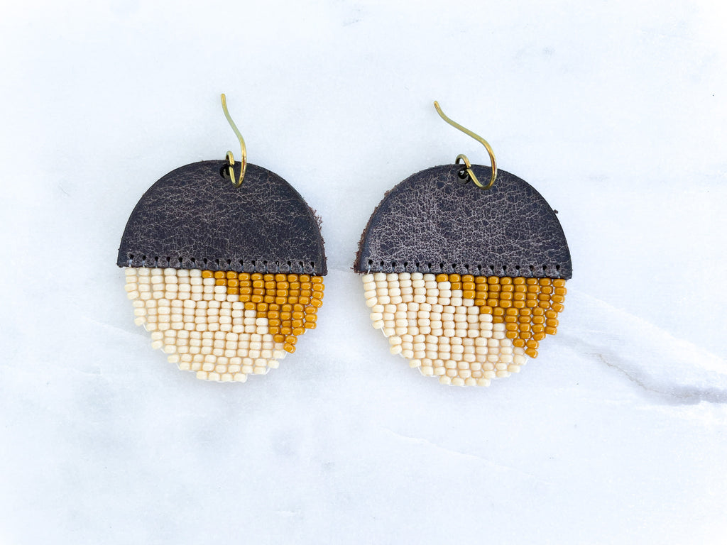 Graphite + Gold Sand Dollars