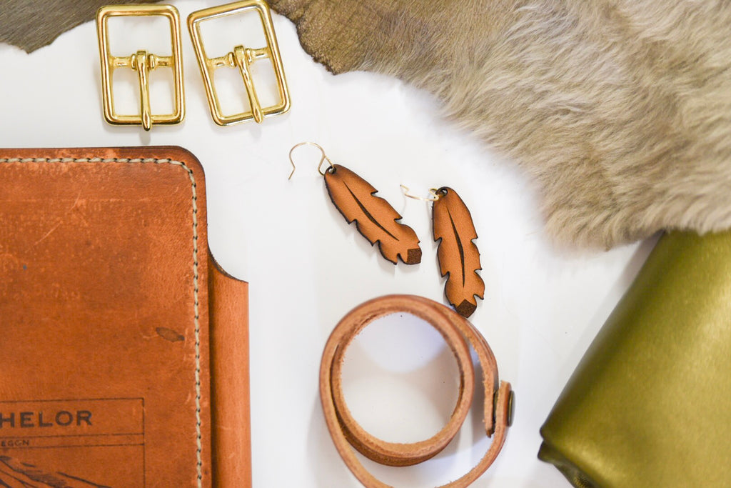 Diffuser Earrings Boho Feathers