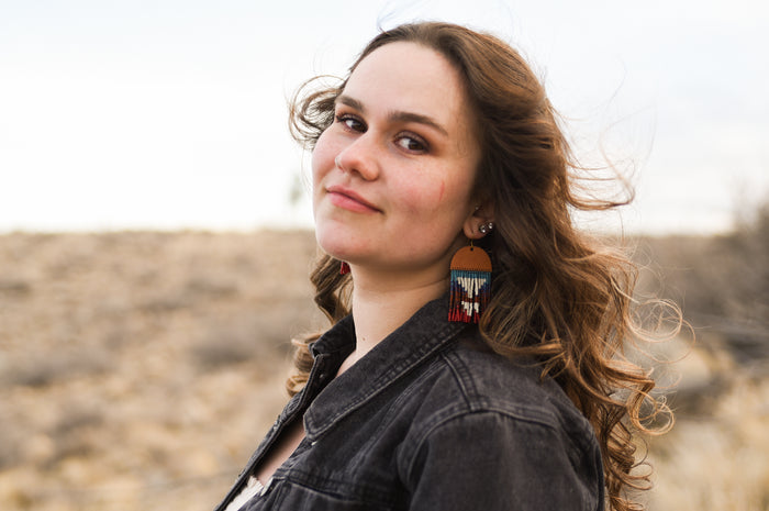 Leather+Beads Big Thunder Diffuser Earrings